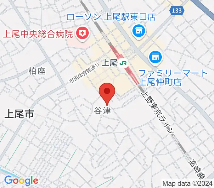 上尾Jannyの地図