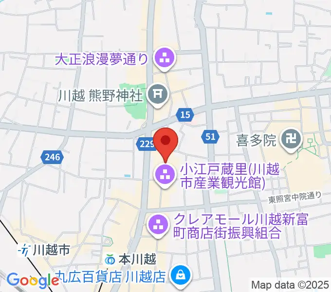 小江戸座の地図