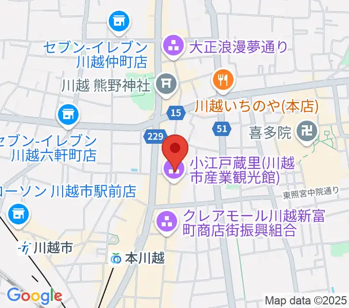 カワイ音楽教室川越センターの地図