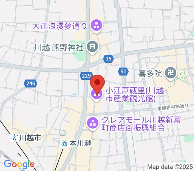 カワイ音楽教室川越センターの地図