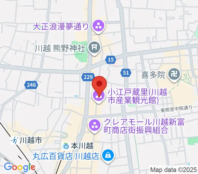 カワイ音楽教室川越センターの地図