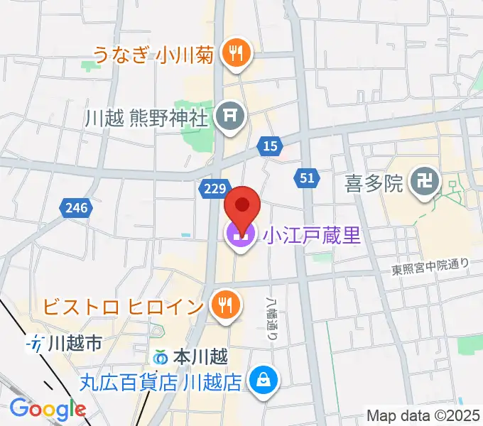 カワイ音楽教室川越センターの地図