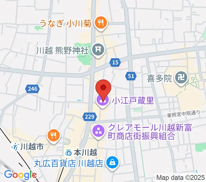 カワイ音楽教室川越センターの地図