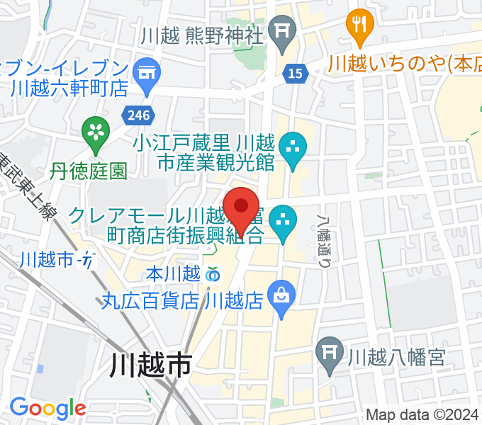 バンダレコード本川越ペペ店の場所