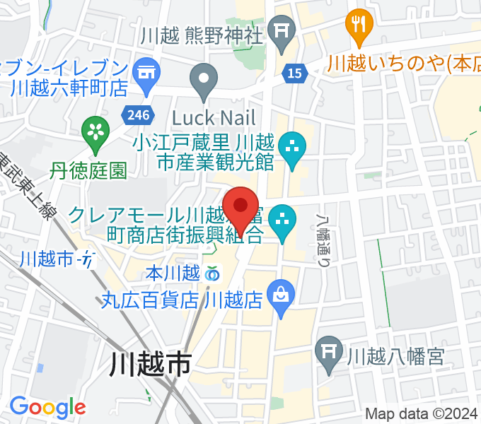 バンダレコード本川越ペペ店の場所