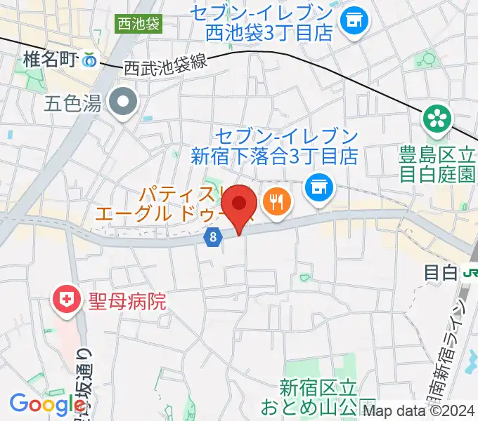 スタジオアルル・スタジオ銀河の地図