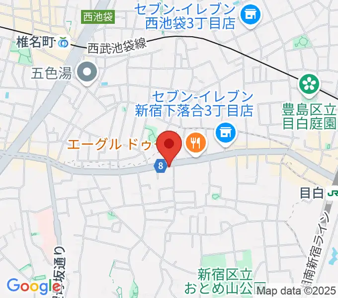 スタジオアルル・スタジオ銀河の地図