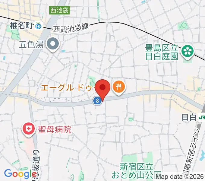 スタジオアルル・スタジオ銀河の地図