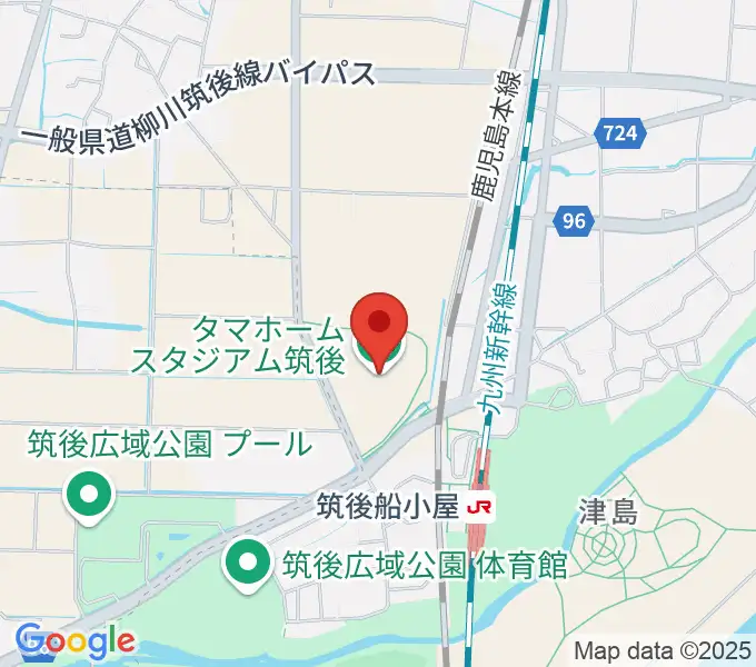 タマホーム スタジアム筑後の地図