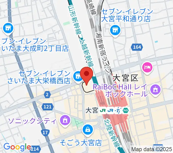 さいたま市宇宙劇場の地図