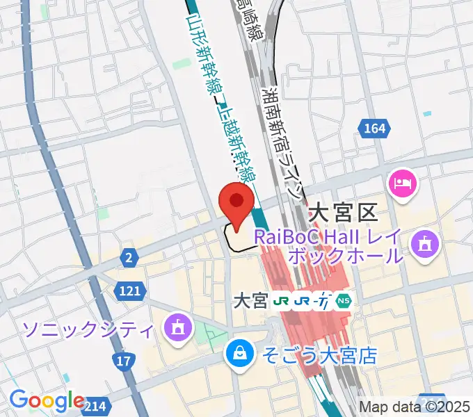 さいたま市宇宙劇場の地図