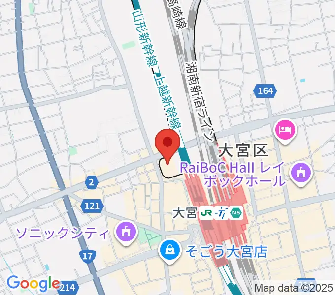 さいたま市宇宙劇場の地図