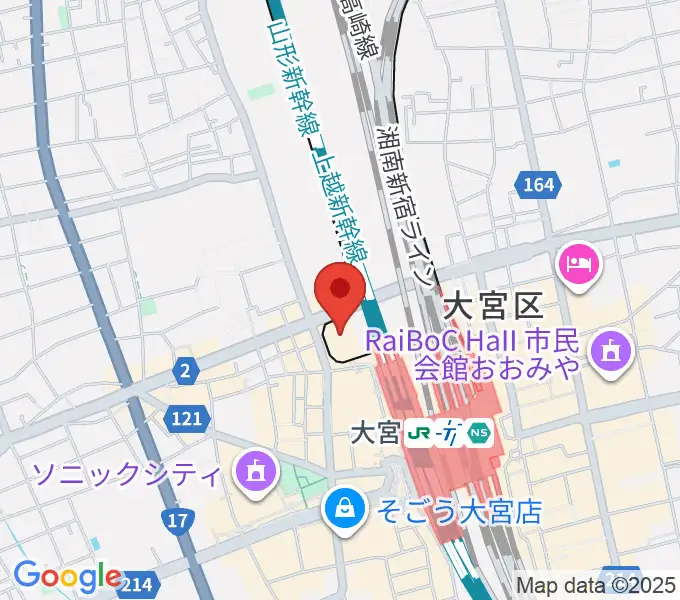 さいたま市宇宙劇場の地図