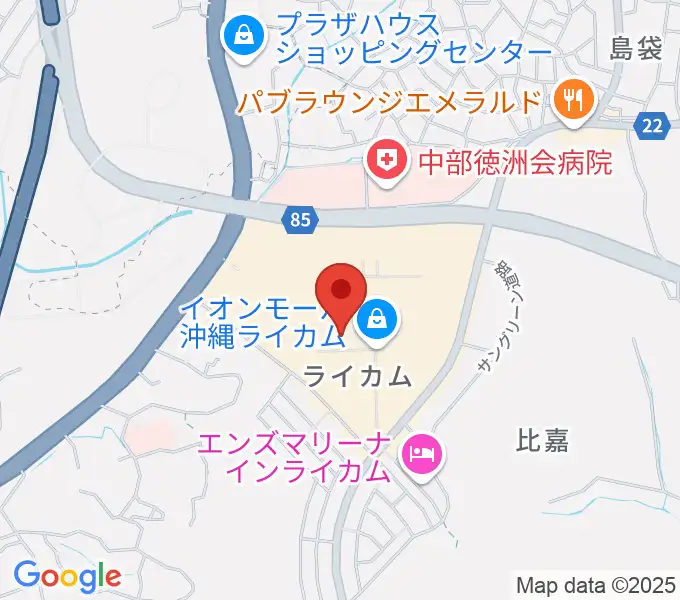 シネマライカムの地図
