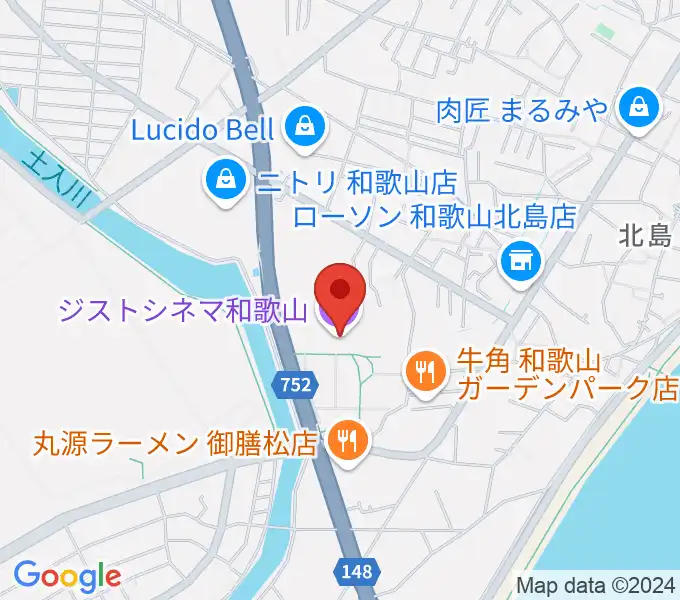 ジストシネマ和歌山の地図