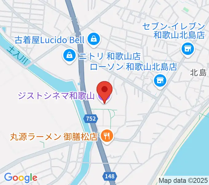 ジストシネマ和歌山の地図