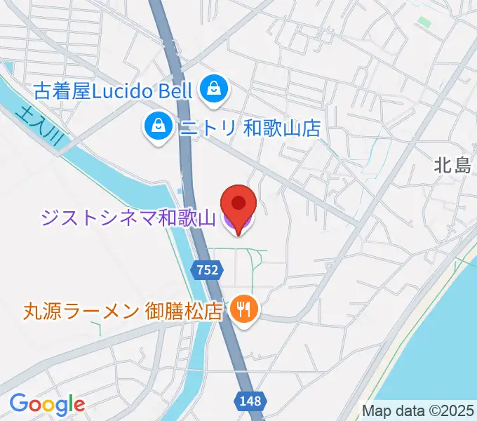 ジストシネマ和歌山の地図