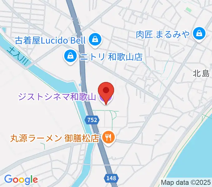 ジストシネマ和歌山の地図