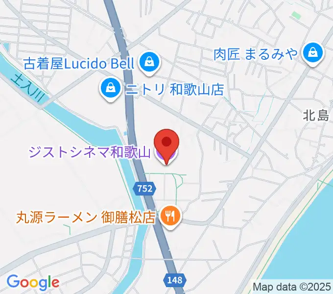 ジストシネマ和歌山の地図