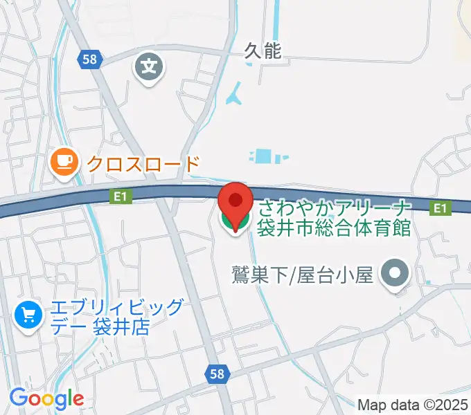さわやかアリーナ袋井市総合体育館の地図