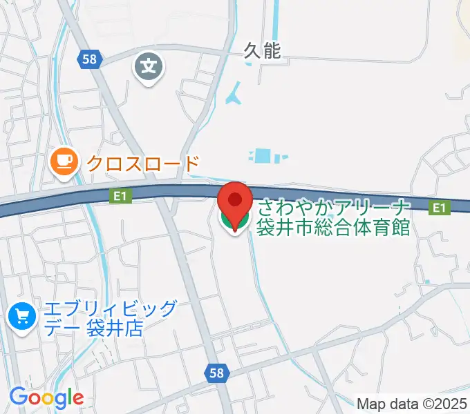 さわやかアリーナ袋井市総合体育館の地図