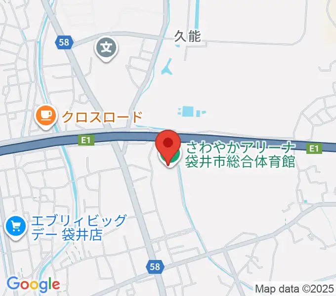 さわやかアリーナ袋井市総合体育館の地図