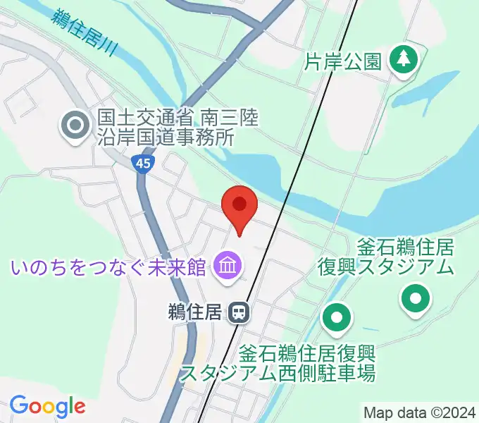 釜石市民体育館の地図