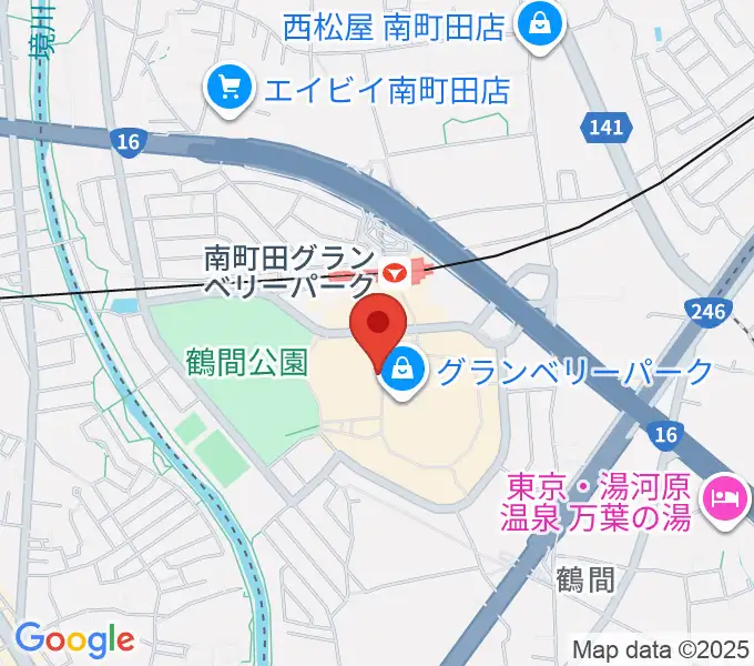 山野楽器 南町田店の地図