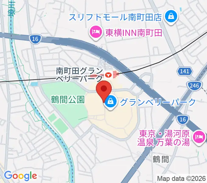 山野楽器 南町田店の地図