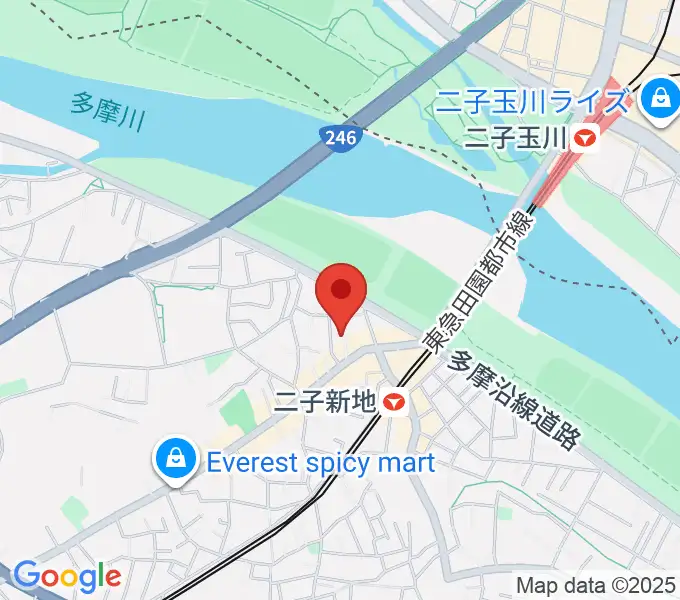 ふたこ音楽館の地図