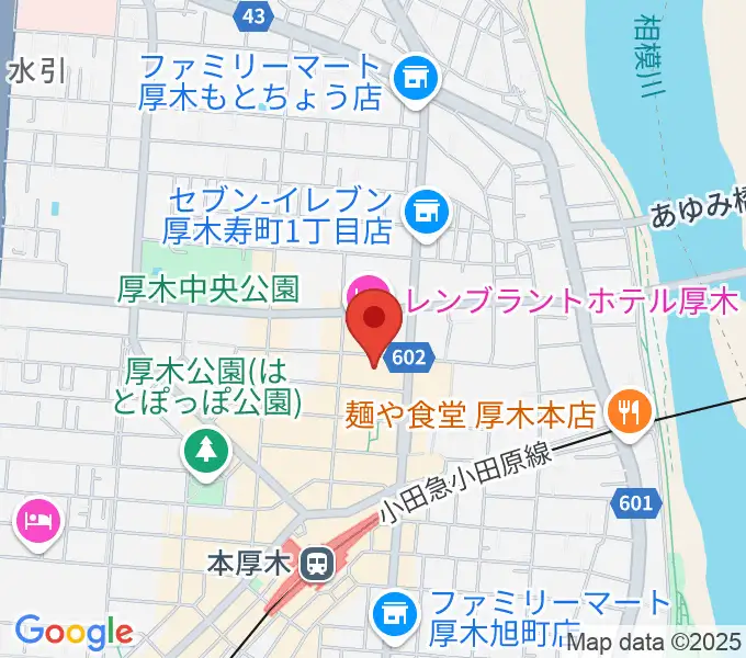 あつぎのえいがかんkikiの地図
