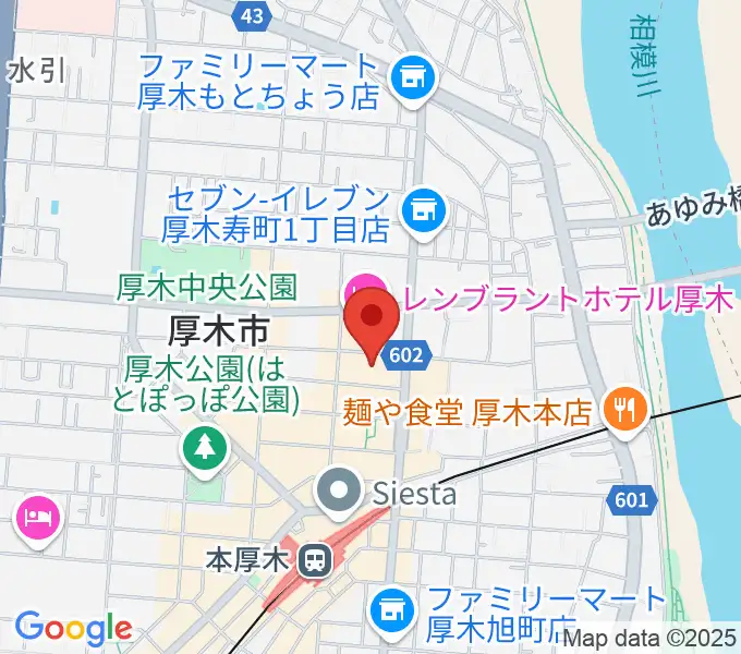 あつぎのえいがかんkikiの地図