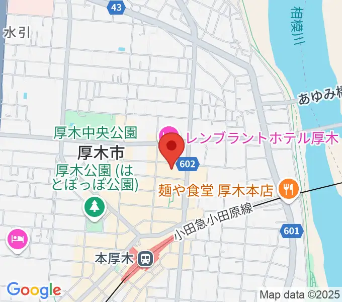 あつぎのえいがかんkikiの地図