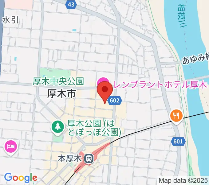 あつぎのえいがかんkikiの地図
