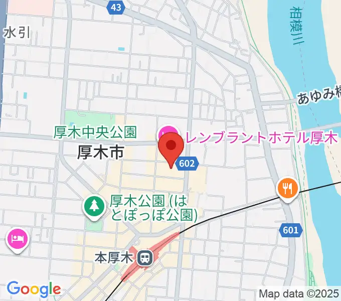 あつぎのえいがかんkikiの地図