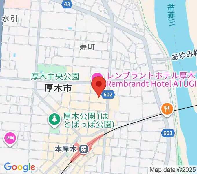 あつぎのえいがかんkikiの地図