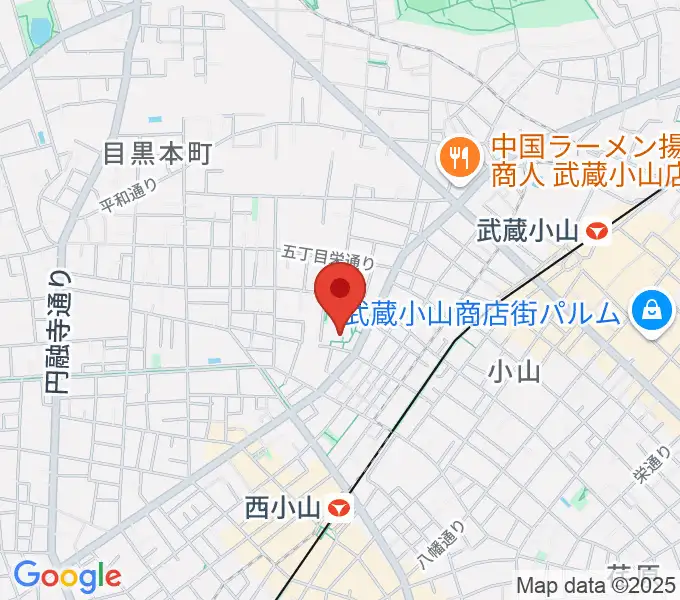 目黒区立中央体育館の地図