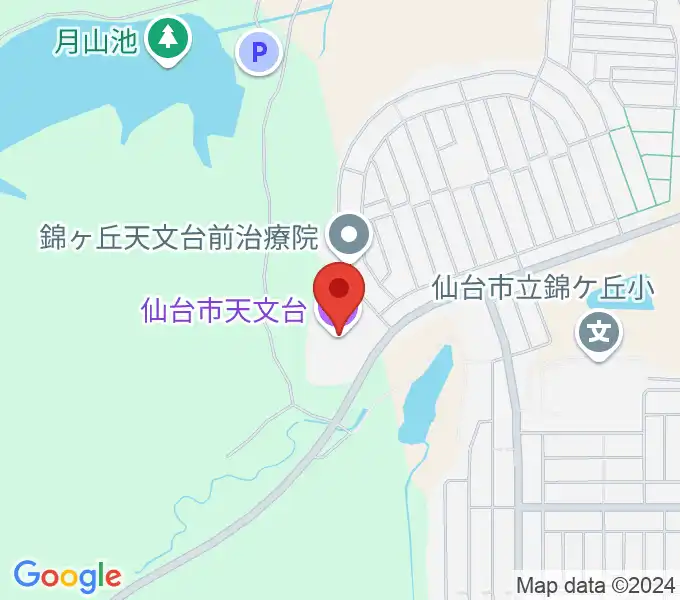 仙台市天文台の地図