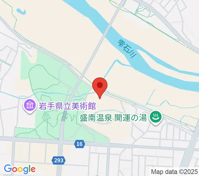 盛岡市子ども科学館の地図