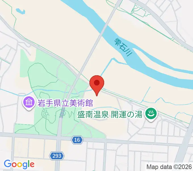 盛岡市子ども科学館の地図