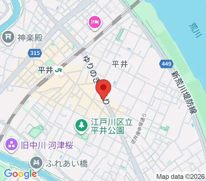 スタジオ・オトキチの地図