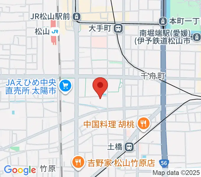松山コスモシアターの地図