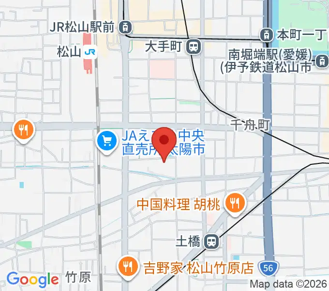 松山コスモシアターの地図