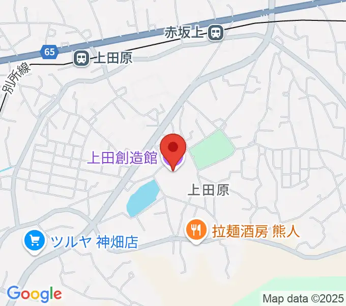 上田創造館の地図