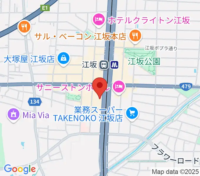 スタジオリフレクションの地図