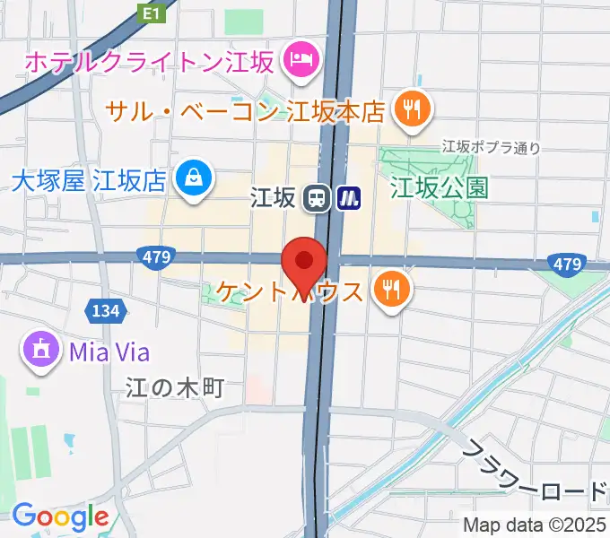 スタジオリフレクションの地図