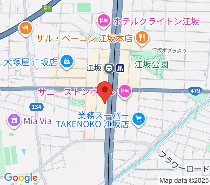 スタジオリフレクションの地図