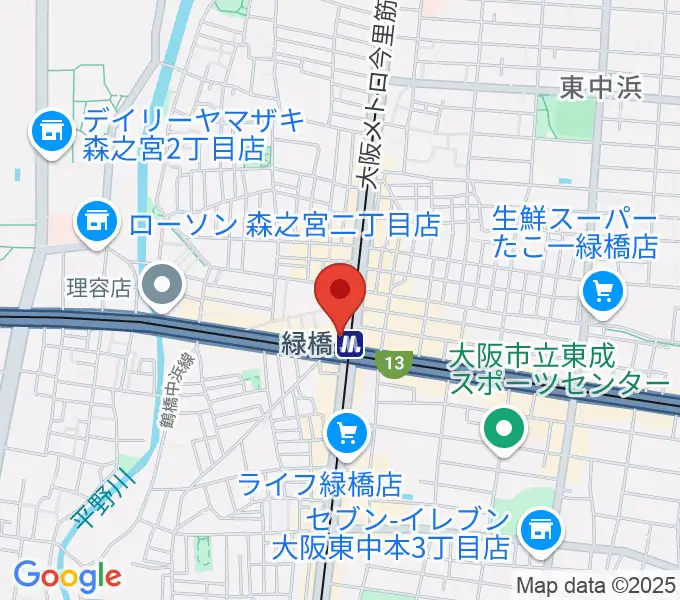 大阪緑橋 戦国大統領の地図