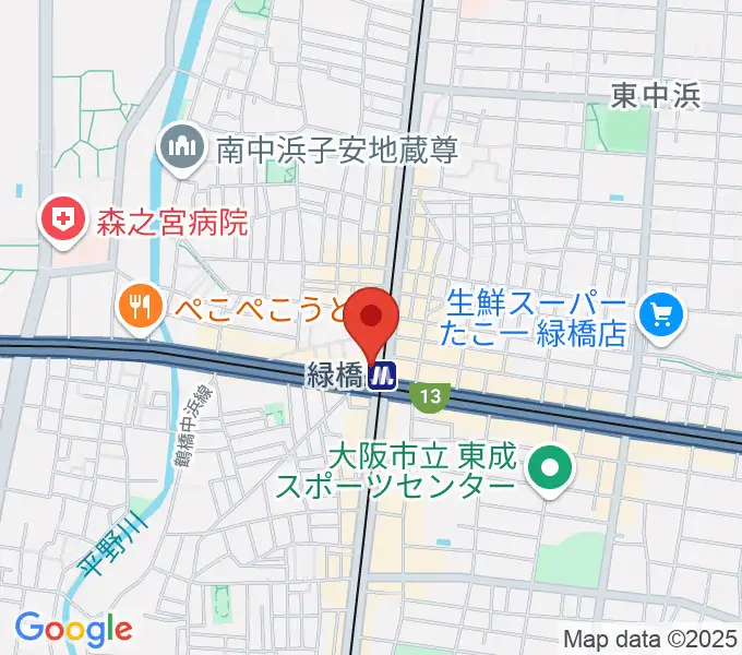 大阪緑橋 戦国大統領の地図