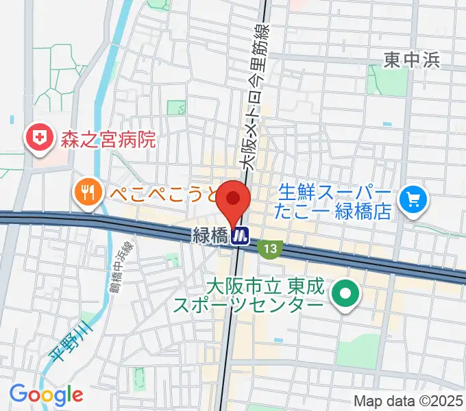大阪緑橋 戦国大統領の地図